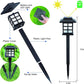 2/4/6/8Pcs Solar LED Pathway Lights Outdoor Waterproof Walkway Garden Decor Street Lamp for Landscape Yard Patio Driveway