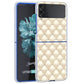 Fundas Case For Samsung Galaxy Z Flip 3 4 5G Transparent Hard Cell Phone Cover ZFlip3 Clear PC Luxury Love Bow