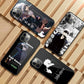 JJK Satoru Gojo Mobile Cell Phone Case for iPhone 15 14 13 12 11 XS X 8 7 6 Plus Mini Pro Max SE 2022 PC Glass Cover Funda