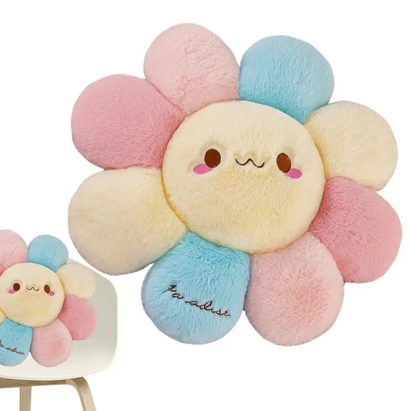 Cute Sunflower Cushion Flower Plush Pillow Seat Cushion Plush Throw Pillow Napping Pillow Backrest Plush Cushion For Bedroom