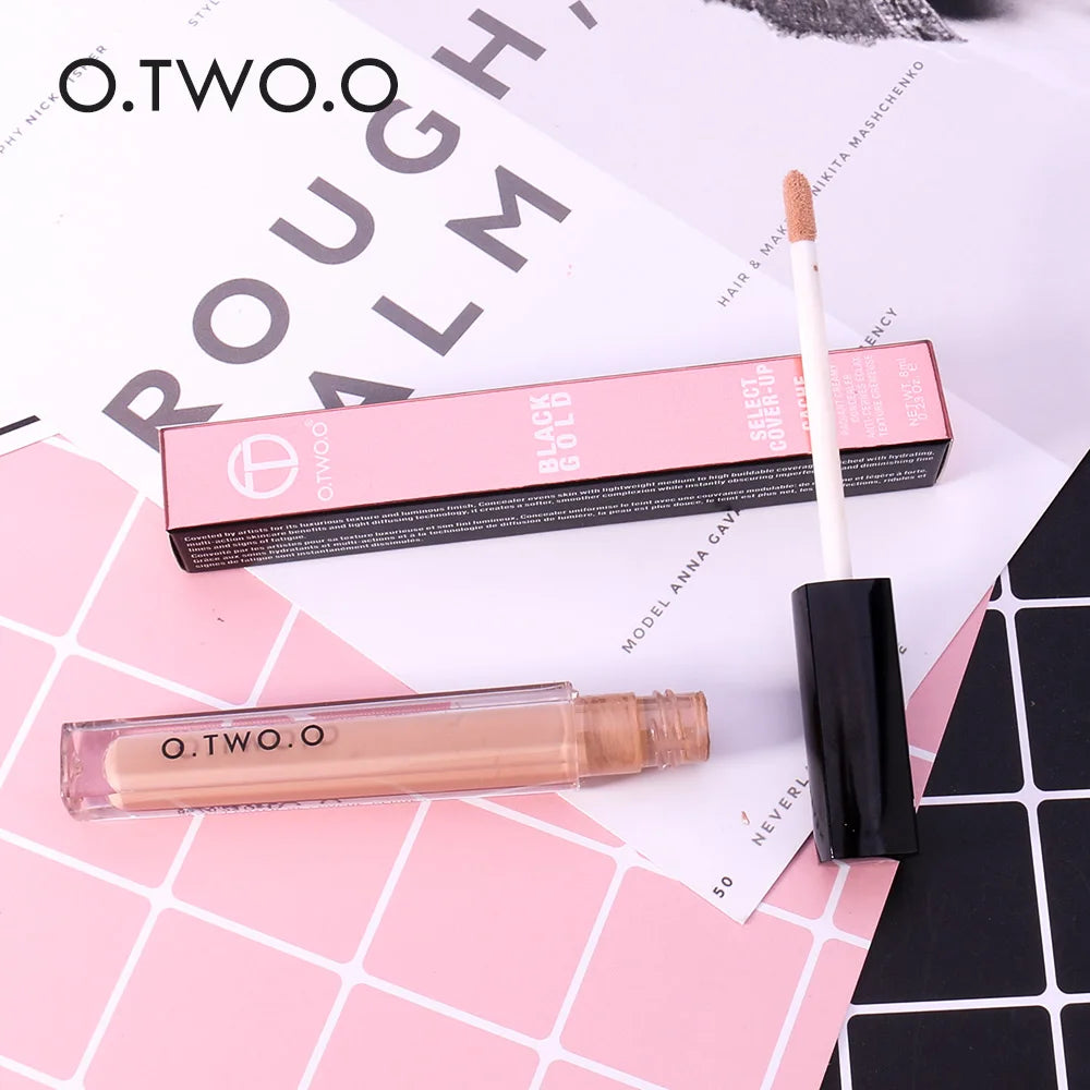 O.TWO.O Liquid Concealer Face Contour Full Coverage Eye Base Dark Circles Blemish 4 Colors Maquillage Femme Profesional Makeup