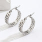 Stainless steel gold-plated women's earrings, fashionable Chinese style women's jewelry, a gift from good friends for women