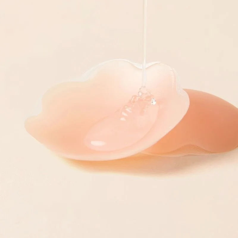 Silicone Nipple Cover Reusable Breast Petals Lift Invisible Iron Can Packaging Sealed  Flower Self Adhesive Chest Patches