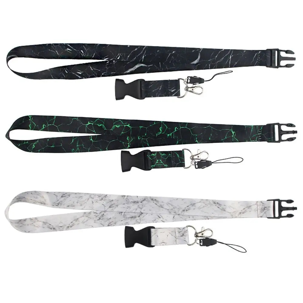 Marbling Lanyard USB ID Badge Holder Lanyard for DIY keys Whistle Camera Cool Phone Neck Strap Hang Rope Lanyard