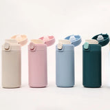 320/420ml Thermos Hot Water Bottle 304 Stainless Steel Vacuum Flask Mug Insulated Cup Bounce Cover Cup Thermos Mug