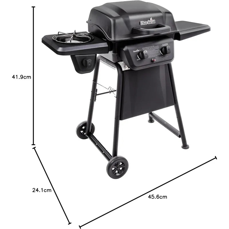 Charbroil® Classic Series™ Convective 2-Burner with Side Burner Propane Gas Stainless Steel Grill - 463672817-P2