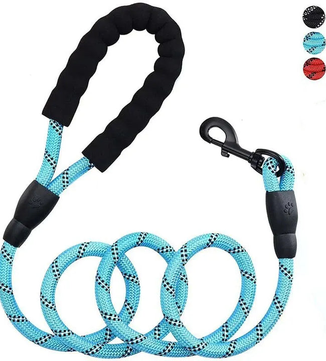 Pet Reflective Leash Nylon Round Leash Explosionproof Punch Leash Dog Walking Round Leash Without Strangulation