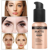 30ml SEPORA Matte Liquid Face Foundation Brighten Face Eyes Dark Circles Full Coverage Concealer Long Lasting Waterproof Makeup