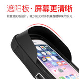 6.4 inch Waterproof Bicycle Phone Holder Stand Motorcycle Handlebar Mount Bag Cases Universal Bike Scooter Cell Phone Bracket