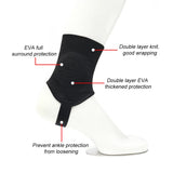 1Pair Ankle Brace, Black Ankle Support for Men & Women, Ankle Braces for Sprains, Stability, Volleyball, Cheerleading