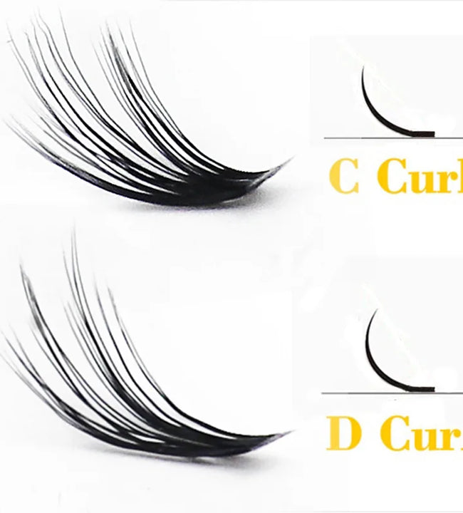 60 bundles/box 20/30D Individual Cluster Eyelash Extension Natural Mink False Eyelashes Professional Makeup Lashes wholesale