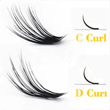 60 bundles/box 20/30D Individual Cluster Eyelash Extension Natural Mink False Eyelashes Professional Makeup Lashes wholesale