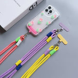 Korea Universal Adjustable Phone Lanyard Strap Mobile Phone Hanging Rope Neck Straps Anti-lost Lanyards Cell Phone Accessories