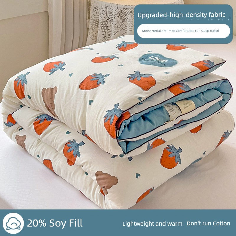 Class A Soybean Fiber Thickened Warmth Retention Material Air Conditioner Quilt