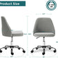 Home Office Desk Chair, Office Chairs Desk Chair Rolling Task Chair Computer Chair Adjustable with Wheels Armless