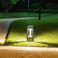 LED Bollard Landscape Light Outdoor Black Garden Pathway Lighting Fixtures Floor Lawn Lamp for Pillar Driveway Patio Yard Decora