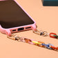 120cm Bevel Design Phone Strap Colorful Portable Acrylic Cell Phone Case Chain Lanyard Hanger for Mobile Phone MOON GIRL Design