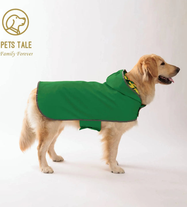 Keep Your Pup Dry & Stylish: Double-Layer Yellow Raincoat With Two-Way Wear!