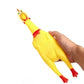 New Pet Dog Squeak Toy Screaming Chicken Squeeze Dog Chew Toy Durable and Fun Yellow Rubber Exhaust Chicken 17CM 31CM 40CM Toys