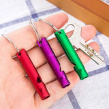 Sport Whistles Mini Survival Whistle Multifunction Keychain Aluminum Alloy Cheerleading Souvenir Outdoor Emergency Siren