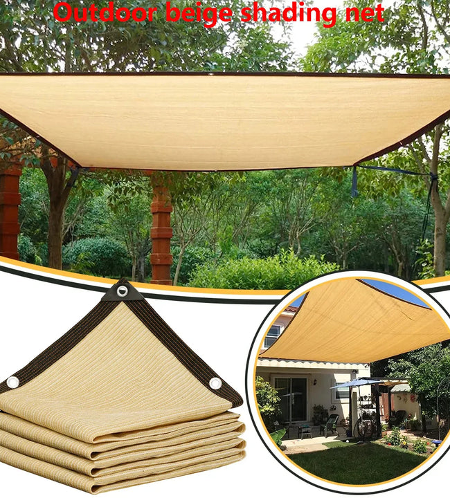 Outdoor garden sunshade net, terrace sunshade, camping sunshade net, UV protection, HDPE sunscreen fabric, sunshade