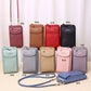 Women's Wallet Shoulder Mini Leather Bags Straps Mobile Phone Big Card Holders Wallet Handbag Money Pockets Girls Small Bags