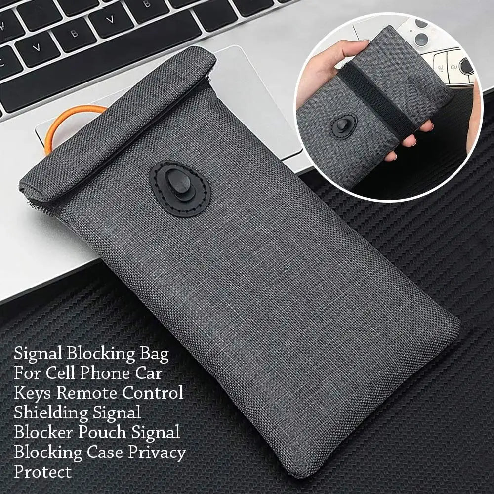 Signal Blocking Bag For Cell Phone Car Keys Remote Control Shielding Pouch Signal Blocking Case Privacy Protection