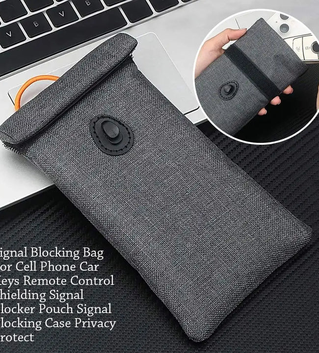 Signal Blocking Bag For Cell Phone Car Keys Remote Control Shielding Pouch Signal Blocking Case Privacy Protection