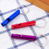 Sport Whistles Mini Survival Whistle Multifunction Keychain Aluminum Alloy Cheerleading Souvenir Outdoor Emergency Siren