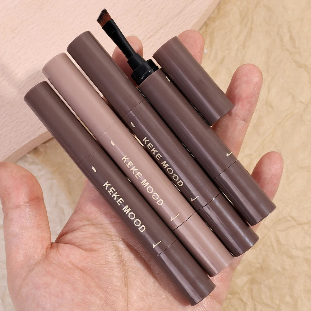 Waterproof Eyebrow Dyeing Cream Pencil with Brush Natural Lasting Non-smudge Brown Grey Setting Dye Eye Brow Pen Makeup Cosmetic