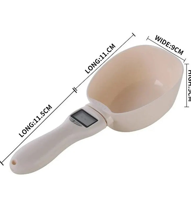 Pet Food Measuring Spoon Scale, Kitchen Digital Food Measuring Spoon, Suitable for Cat and Dog Food Measuring Spoon