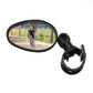 1pcs Bike Rearview Mirror 360° Adjustable Rotatable Handlebar Convex Mirror Safe Wide Angle For Bicycle Cycling Outdoor Sports