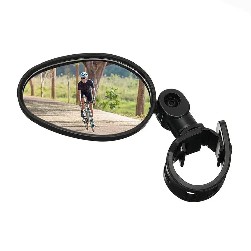 1pcs Bike Rearview Mirror 360° Adjustable Rotatable Handlebar Convex Mirror Safe Wide Angle For Bicycle Cycling Outdoor Sports