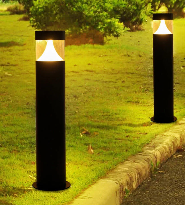 60CM Landscape Path Light Aluminum Lawn Lantern Floor Lamp Modern Road Post Light Outdoor Bollard Light for Patio Driveway Decor