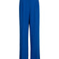 Clacive Blue Office Women'S Pants 2021 Fashion Loose Full Length Ladies Trousers Casual High Waist Wide Pants For Women