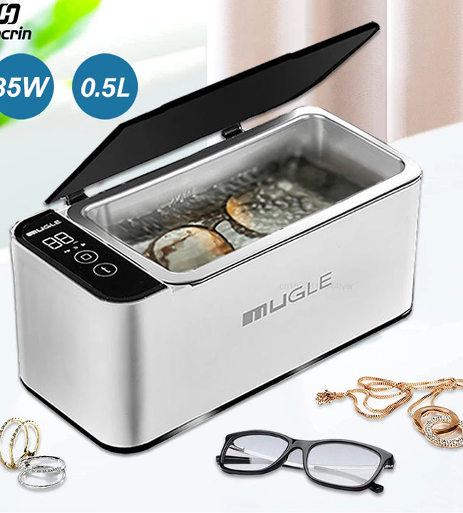 Ultrasonic Cleaner 35W Ultrasonic Glasses Jewelry Cleaner 500ML Ultrasonic Cleaning Machine Ultrasound Washing Bath For Glasses