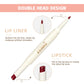 QIBEST 2 IN 1 Lip Liner Waterproof Matte Lipstick Pencil Sexy Red Long Lasting Lipliner Nude Lipstick Pen Lips Makeup Cosmetics