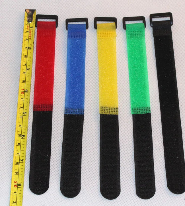 10pcs/set Reusable Fishing Rod Tie Holder Strap Suspenders Fastener Hook Loop Cable Cord Tie Belt Fishing Tackle Box Accessories