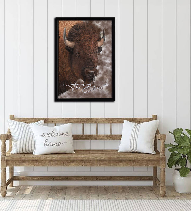 The Bison Framed Canvas