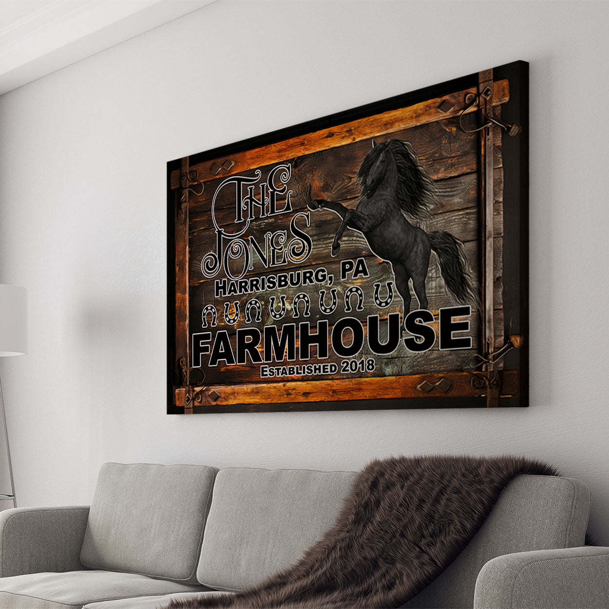 Wood Frame Canvas Art