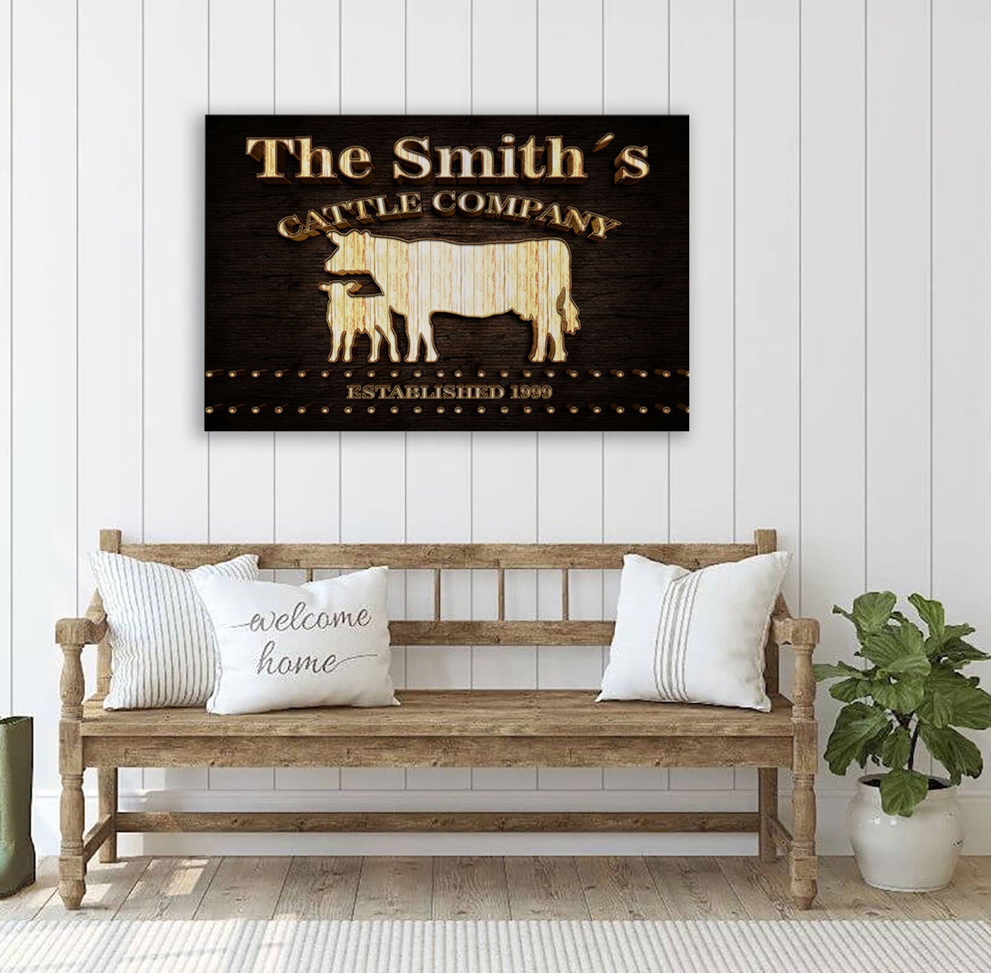 Wood Sign Canvas Art