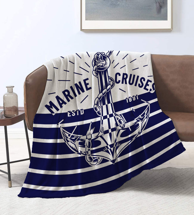 Marine Cruises Velvet Blanket