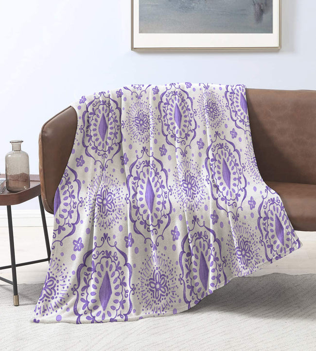 Ikat Retro Velvet Blanket