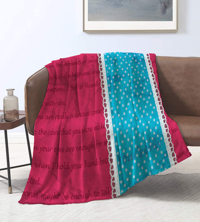 Love Letter Velvet Blanket