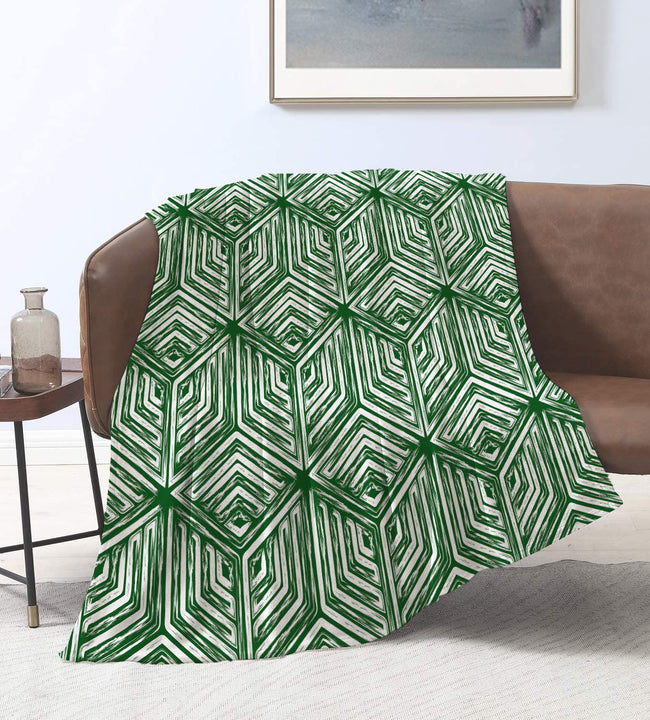 Diamante Verde Velvet Blanket