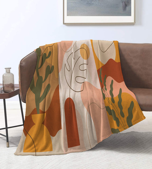 Abstract Desert Velvet Blanket