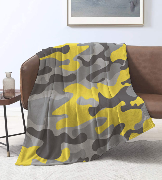 Illuminating Camo Velvet Blanket