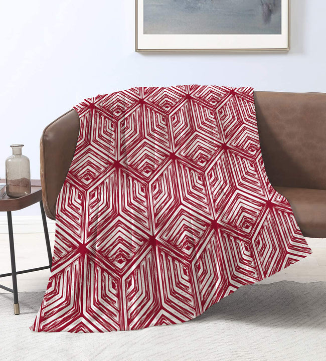 Diamante Red Velvet Blanket