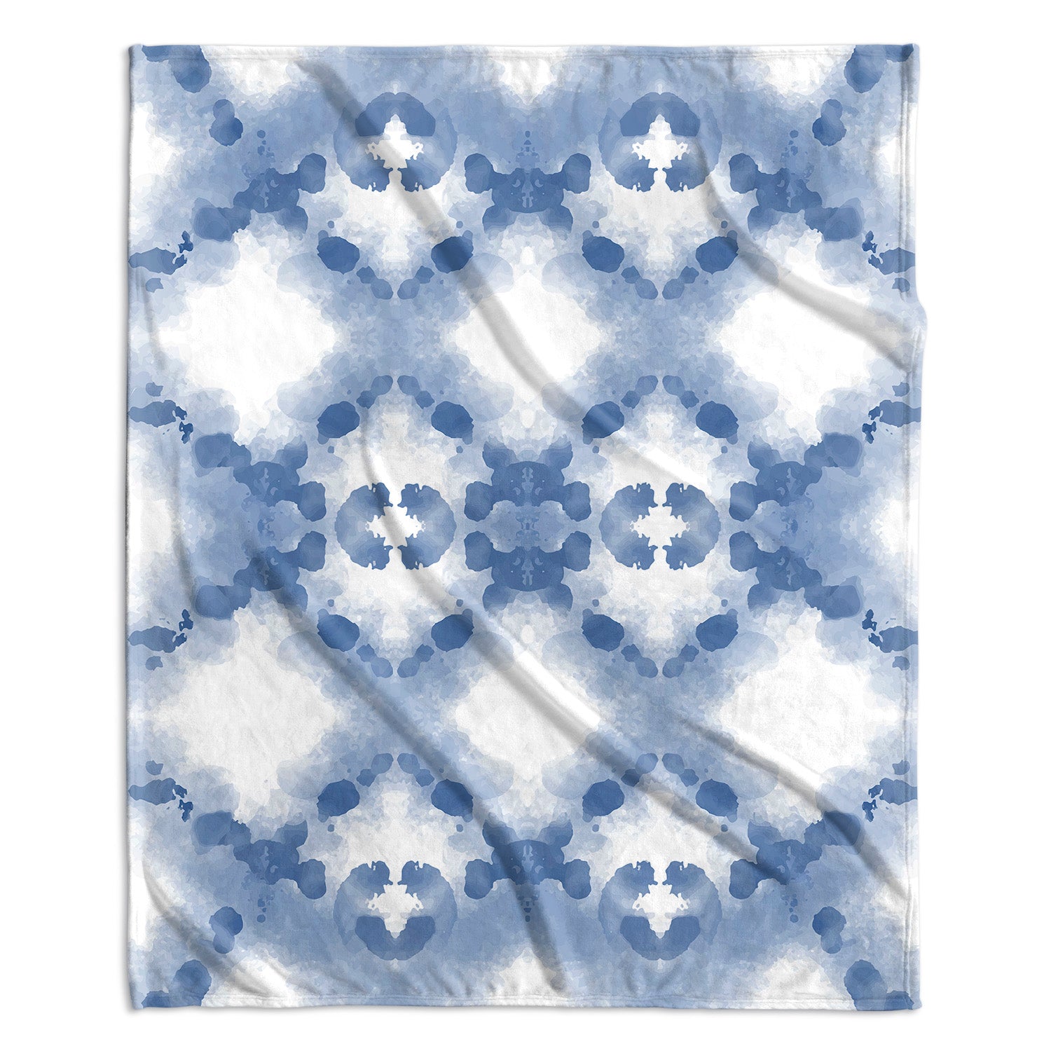 Blue Shibori Sherpa Blanket