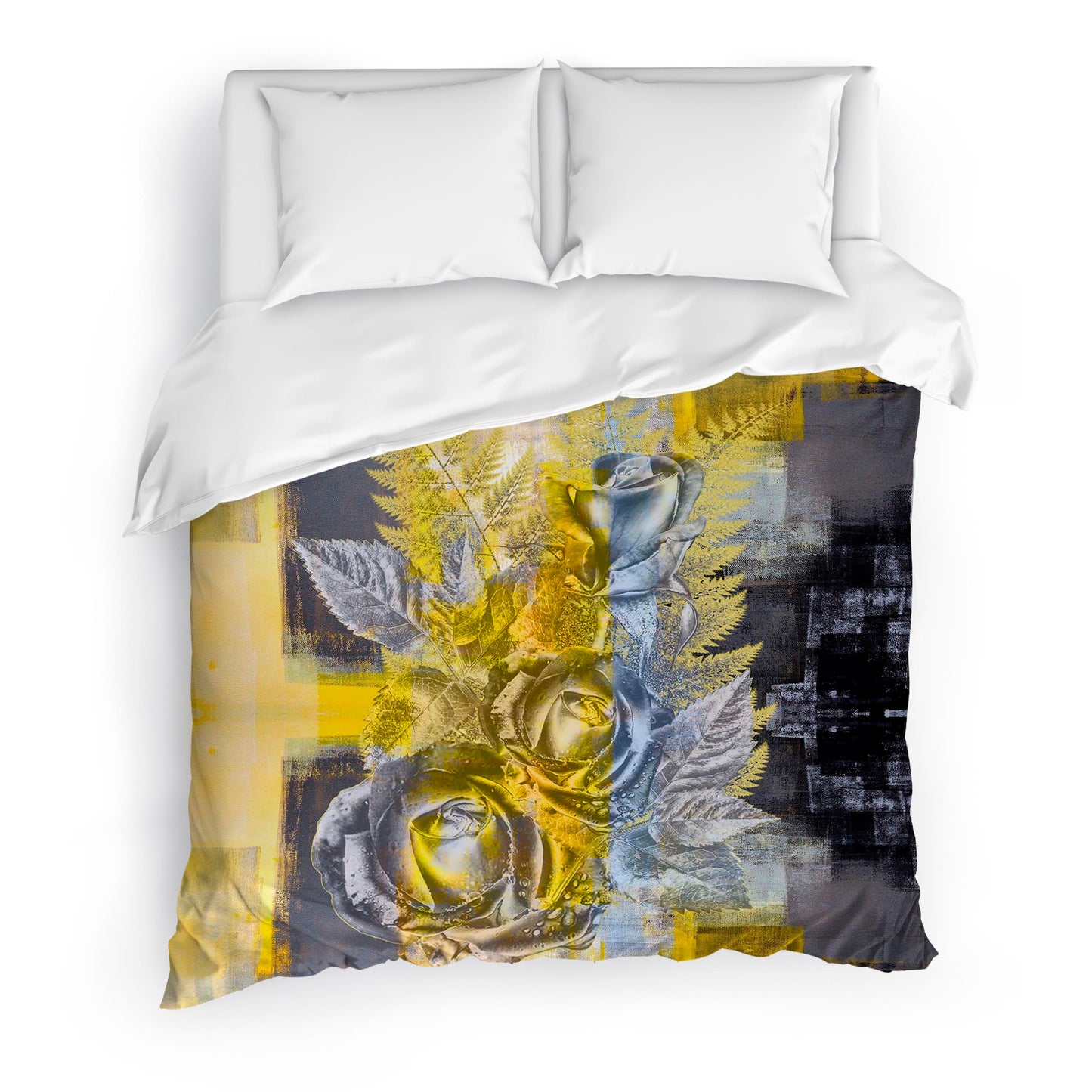 Abstract Rose Duvet Cover Set